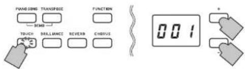 KORG Poetry - Touch settings - 1