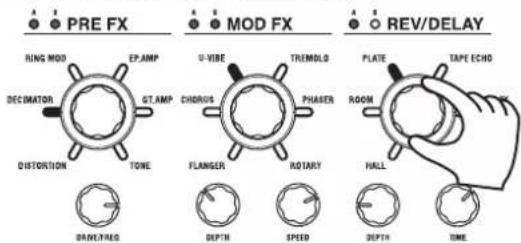 KORG KingKorg NEO - Adjusting effect settings - 2