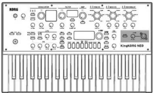 KORG KingKorg NEO - Panel frontal (VOCODER) - 1