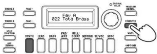 KORG KingKorg NEO - FAVORITESボタンで選ぶ - 1