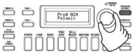 KORG KingKorg NEO - Programme über Nummer auswählen - 1