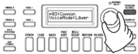 KORG KingKorg NEO - Zwei Timbres (Layer) verwenden - 1