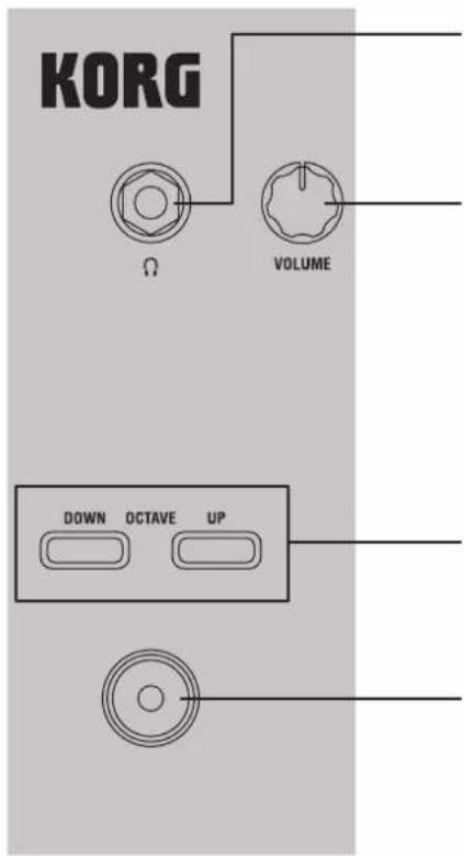 KORG KingKorg NEO - Panel frontal (Joystick/Audio) - 2