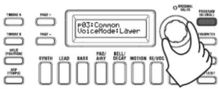 KORG KingKorg NEO - Using two timbres (Layer) - 1