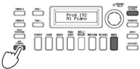 KORG KingKorg NEO - Tocar arpegios - 1