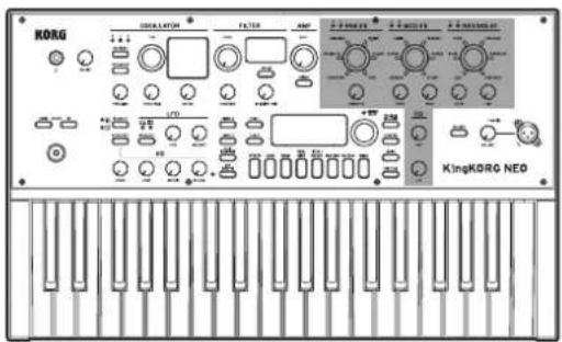 KORG KingKorg NEO - Panel frontal (FX) - 1