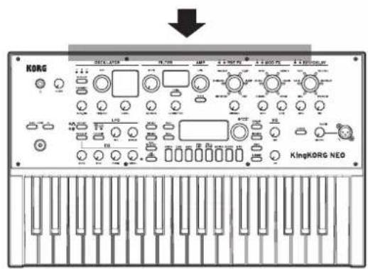 KORG KingKorg NEO - Rear panel - 1