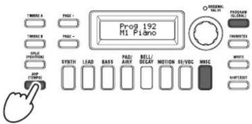 KORG KingKorg NEO - Spielen von Arpeggien - 1