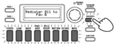 Register 011 to Fav B ORIGINAL BLUE PROGRAM GLOBAL FAWERSER WRKS SHIFTED SYNTHL LEAD BASIS PAD/ AUSY BRIL/ DECAY MOTION SE/VOC MISC