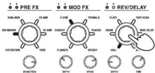 KORG KingKorg NEO - Configurar ajustes de efectos - 1