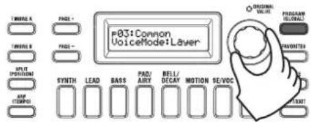 KORG KingKorg NEO - 2つのティンバーを使用する（レイヤー） - 1