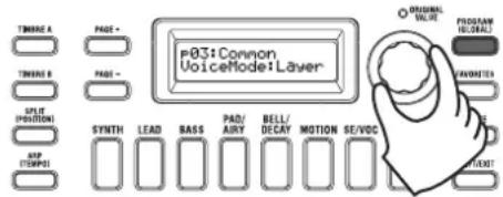 KORG KingKorg NEO - Utilizar dos timbres (Layer) - 1