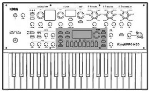 KORG KingKorg NEO - Oberseite (Hauptregler) - 1