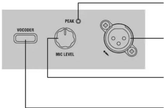 VOCODER MIC LEVEL PEAK