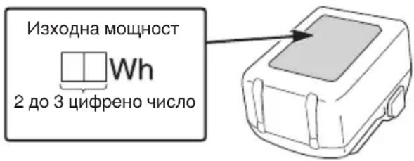 Изходна мощност Wh 2 до 3 цифreno число