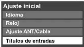 PANASONIC Viera TC-L32C12 - Ajustar las etiquetas de entrada - 1