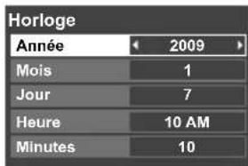 PANASONIC Viera TC-L32C12 - Réglage de l'horloge - 3