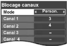PANASONIC Viera TC-L32C12 - ■ Pour sélectionner le canal ou la classification du programme à verrouiller - 2