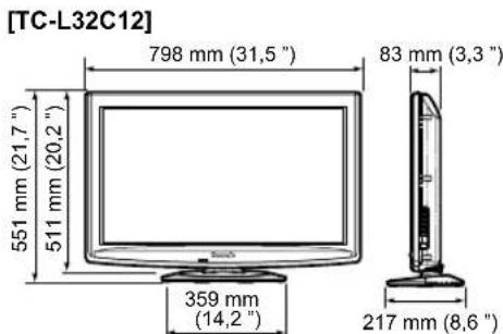 PANASONIC Viera TC-L32C12 - Especificaciones - 1