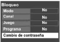 PANASONIC Viera TC-L32C12 - Para seleccionar el canal ó la clasificación del programa que va a bloquear - 5
