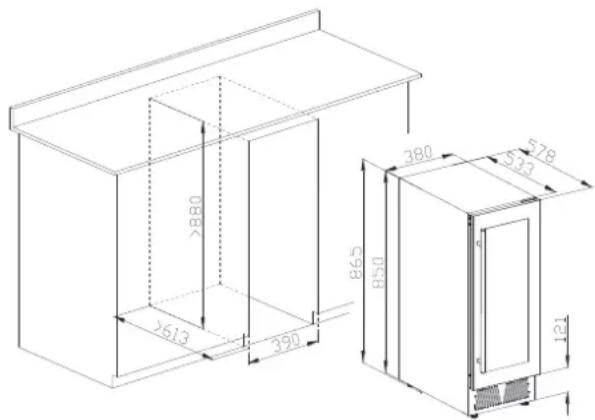 Avanti BCS30Z3S-IS - BUILT – IN CABINET INSTRUCTIONS - 1