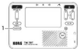 KORG TM-70T - Afinar utilizando la función de transposición (Transpose) - 1