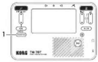 KORG TM-70T - 使用移调功能进行调音使用移调功能进行调音 - 1