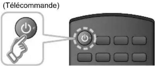 PANASONIC Viera TC-55CX650 - Appuyez sur l'interrupteur pour mettre le téléviseur en marche. - 2