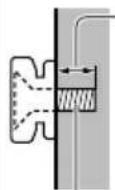 PANASONIC Viera TC-55CX650 - When using the wall-hanging bracket - 2