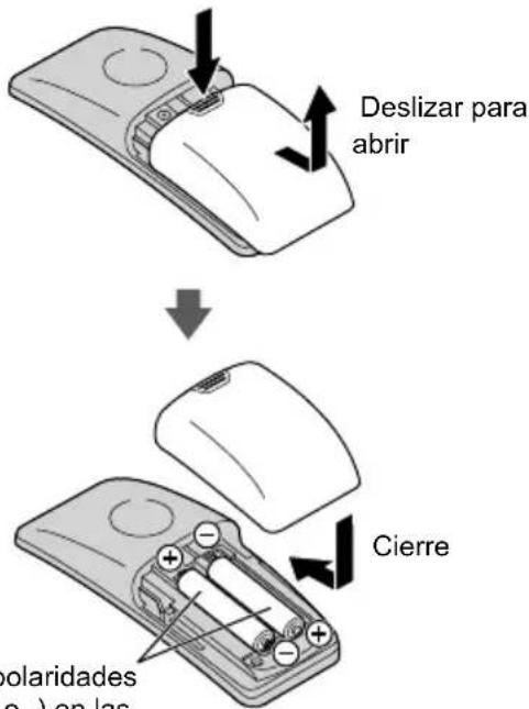 PANASONIC Viera TC-55CX800 - Instalación de las pilas del Control remoto - 4