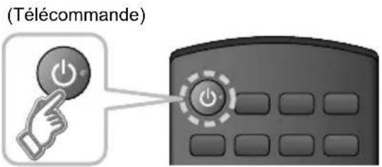 PANASONIC Viera TC-55CX800 - Appuyez sur l'interrupteur pour mettre le téléviseur en marche. - 2