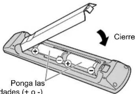 PANASONIC Viera TC-55CX800 - Instalación de las pilas del Control remoto - 3