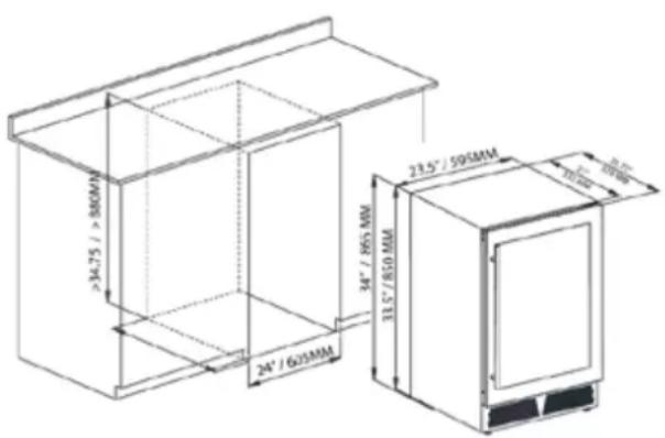 Avanti BCD50Z3S - ÿ BUILT – IN CABINET INSTRUCTIONS - 1