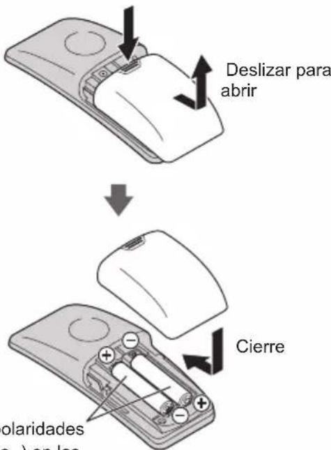 PANASONIC Viera TC-55CX850 - Instalación de las pilas del Control remoto - 4