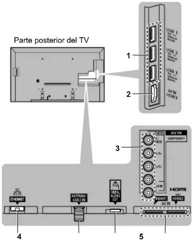 PANASONIC Viera TC-60CX650 - Conexiones - 1