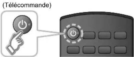 PANASONIC TC-50CX600 - Appuyez sur l'interrupteur pour mettre le téléviseur en marche. - 2