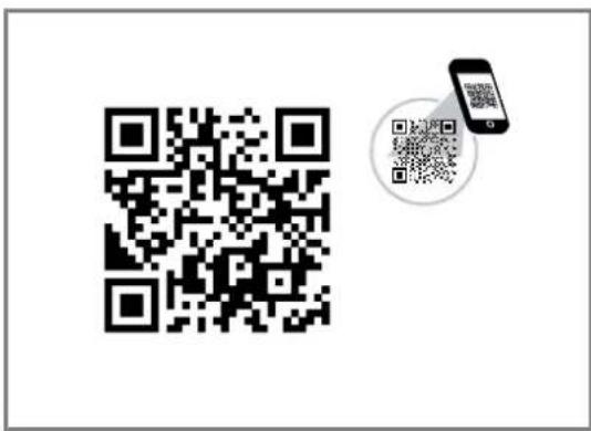 QR code with accompanying smartphone icon, likely for scanning to access digital content or a link