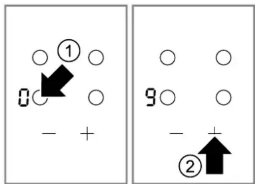 NEFF T16FBK1L8 - Selecting heat settings - 1