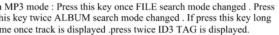 FBT MS02 CD3/T - Function explanation - 5