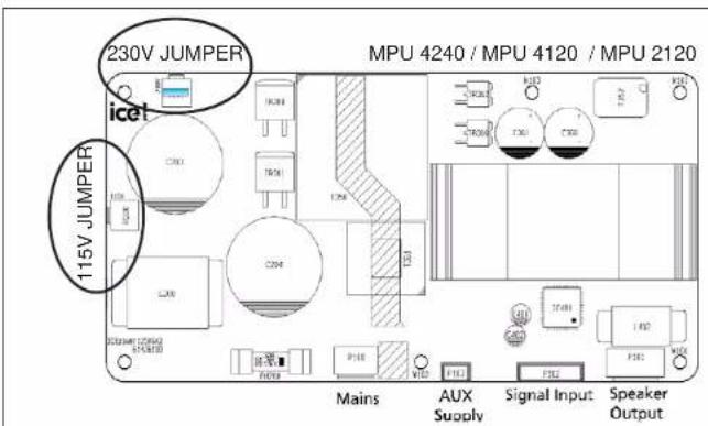 FBT MPU 4240 - SELECCIONAR LA TENSIÓN DE ALIMENTACIÓN - 2