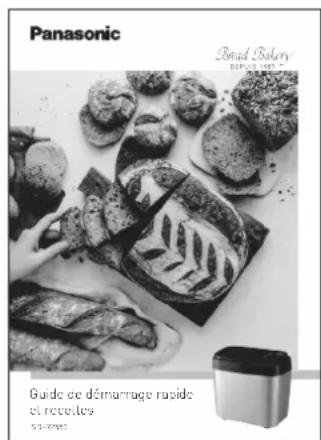 Panasonic Bread Bakery DEPÔL 2013 Guide de démarrage rapide et recedes 50-60%