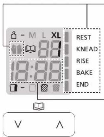 - M L XL 8:88 REST KNEAD RISE BAKE END - - - - - - - - - - - - - - - - - - - - - - - - - - - - - - - - - - - - - - - - - - - - - - - - - - - - - - - - - - - - - - - - - - - V A