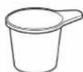 PANASONIC SD-R2550 - Sourdough cup &amp; Measuring cup - 3
