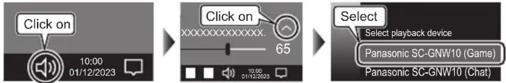 PANASONIC SoundSlayer SC-GNW10 - ■ Pour brancher un ordinateur - 1