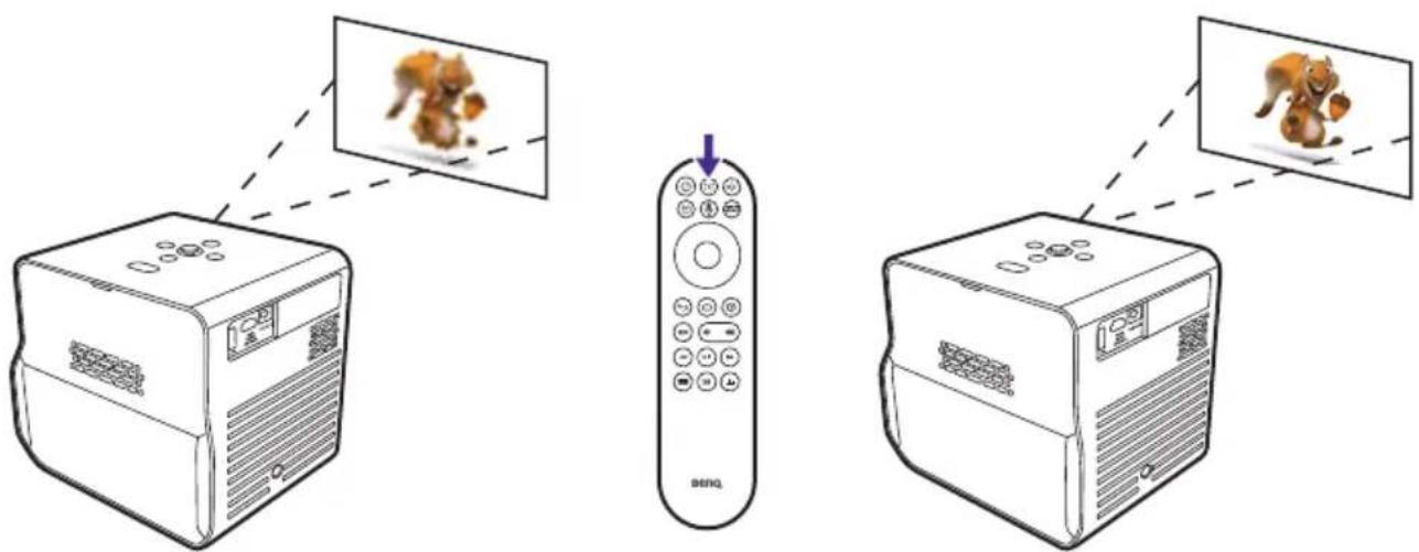 BENQ X300G - Réglage fin de la netteté de l'image - 1