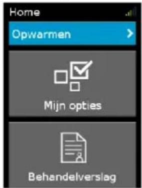 ResMed Lumis HFT - Om de opwarmmodus aan te zetten: - 1