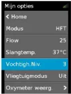 ResMed Lumis HFT - Vochtigheidsniveau - 1