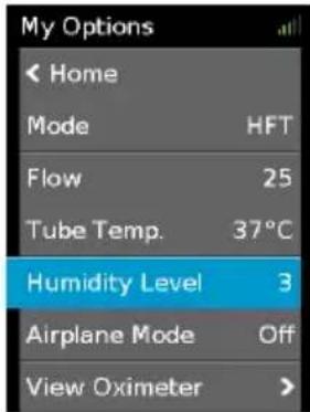 ResMed Lumis HFT - Humidity Level - 1