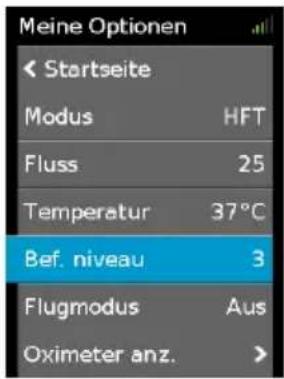 ResMed Lumis HFT - Feuchtigkeitsniveau - 1