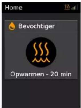 ResMed Lumis HFT - Om de opwarmmodus aan te zetten: - 2